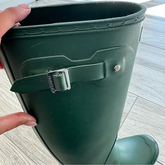 HUNTER Women’s Rainboot size 9 Green - Picture 10 of 16